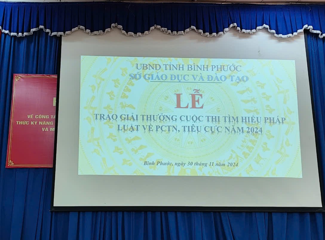 Trường THPT Trần Phú Tham Dự Cuộc Thi Tìm Hiểu Pháp Luật về Phòng Chống Tham Nhũng, Tiêu Cực Năm 2024 Của Sở Giáo dục và Đào tạo tỉnh Bình Phước