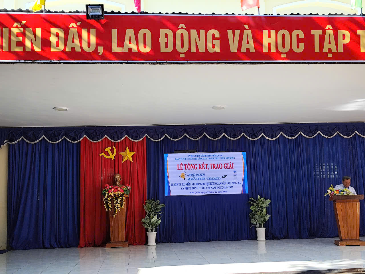 Trường THPT Trần Phú Nhận Giải Cuộc Thi Sáng Tạo Thanh Thiếu Niên Huyện Hớn Quản Năm 2024-2025